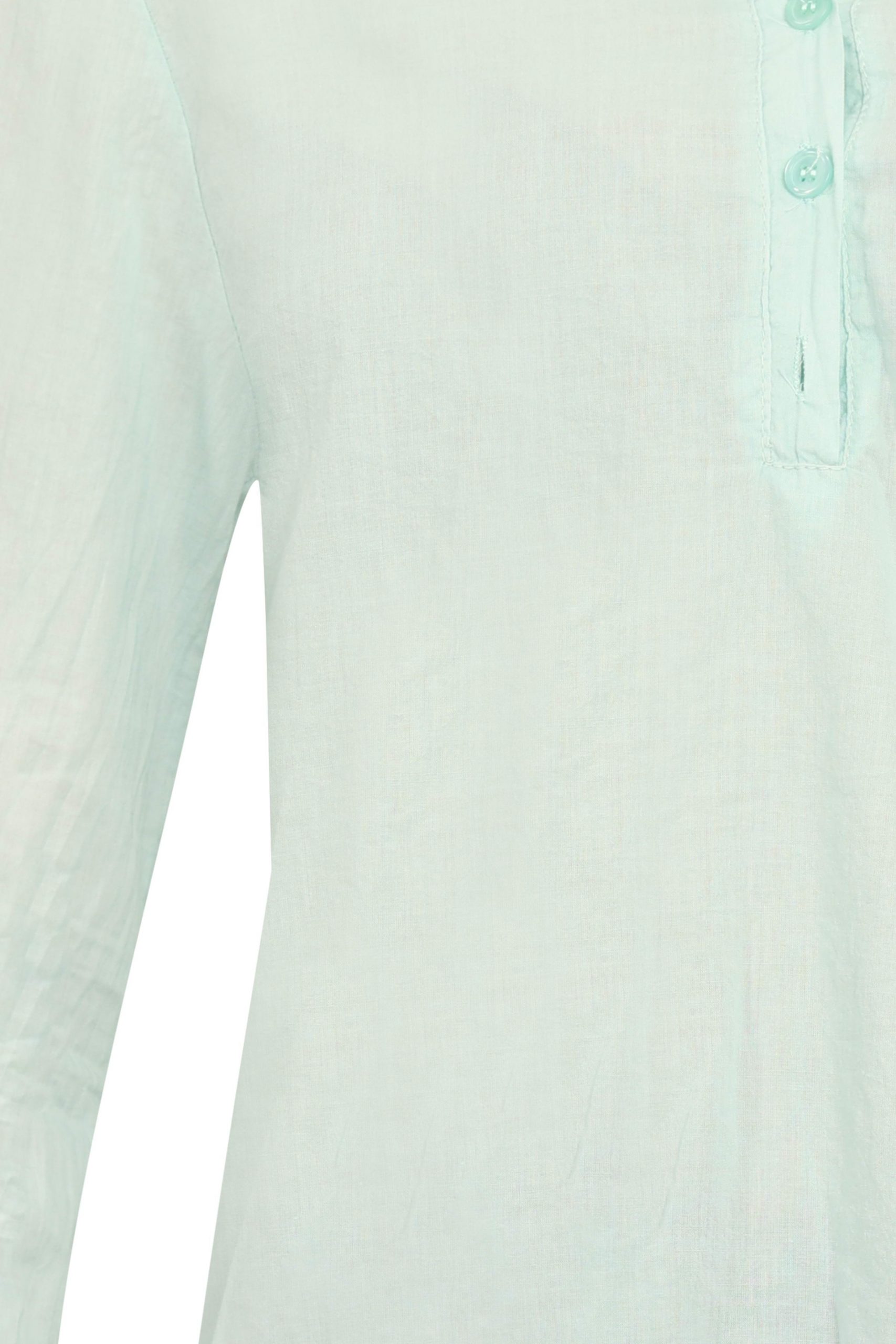 Klassisk skjorte i ensfarvet lys turkis style 1147