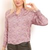 Skjorte i lilla blomsterprint style 1402