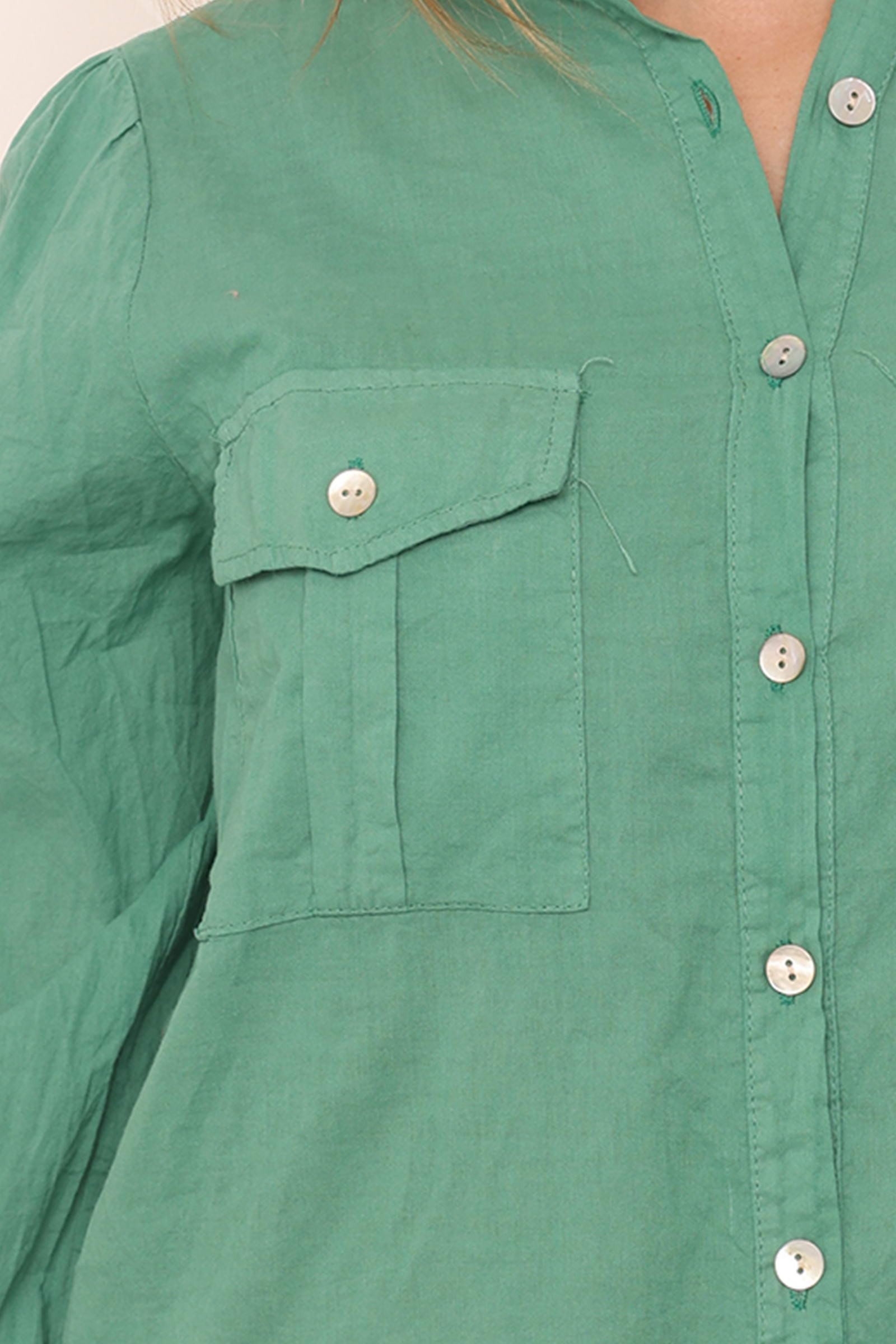 Skjorte i grøn style 1947